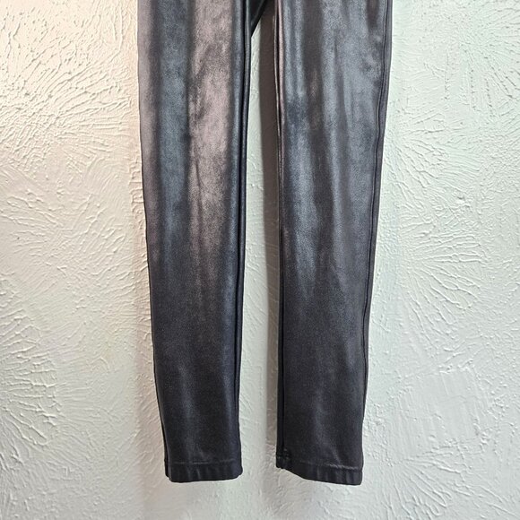 Spanx Leggings Medium Black Stretchy Skinny Athletic Workout Pull On Pants - Picture 3 of 10